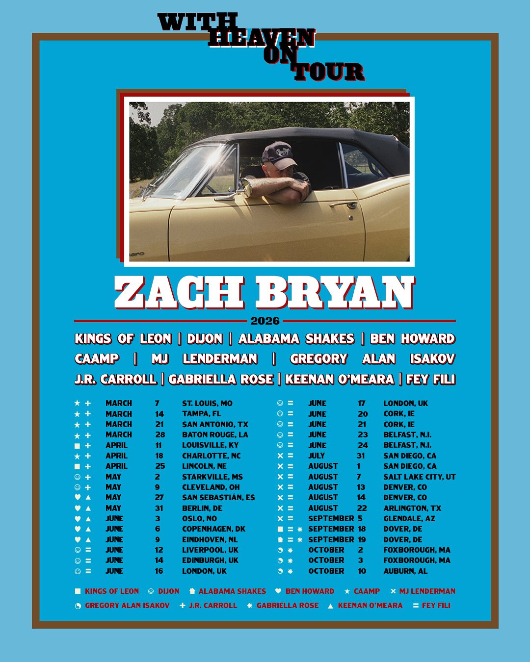 Gabriella Rose Tour Poster 2026